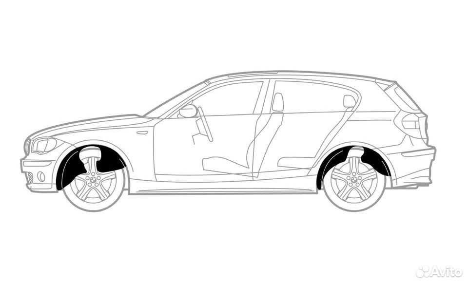 Подкрылки передние и задние на Hyundai i30