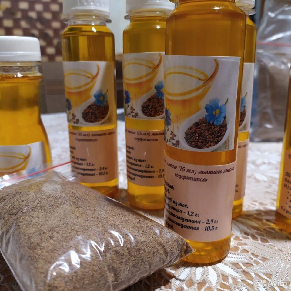 Натуральное льняное масло собственного приготовлен купить на Зозу.ру - фотография № 1