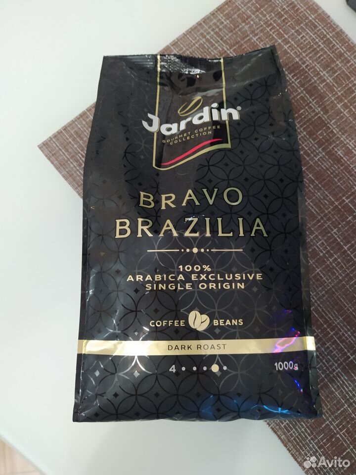 Кофе в зернах 1 кг Jardin Bravo Brazilia купить на Зозу.ру - фотография № 1
