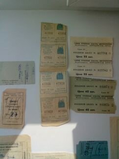 Билеты 80-х годов и 2000 х