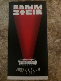 Билет на концерт Rammstein в Москве 29.07