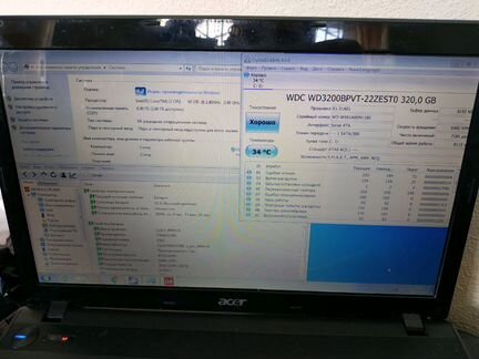 Acer i3, 4 Гб, 320 Гб HDD, GT420M 1 Гб