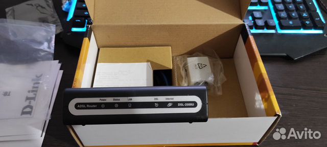 Adsl 2+ модем D-link DSL-2500U