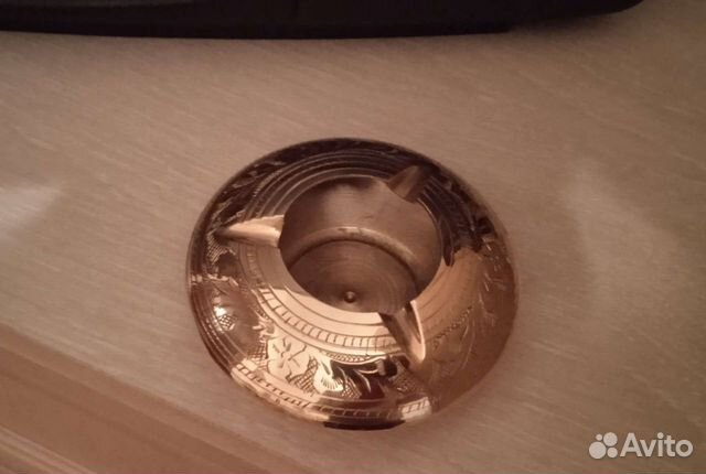 Пепельница латунь