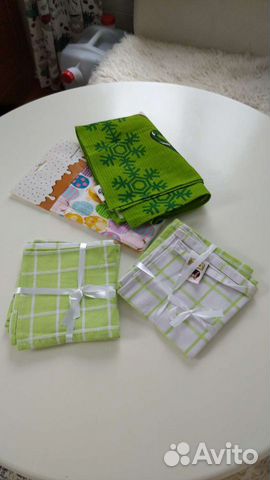 Столовые салфетки и кухонные полотенца новые