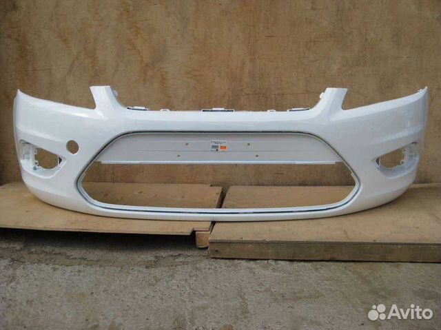 Передний бампер форд фокус 2 белый №19