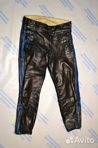 Винтажные кожаные мотоштаны