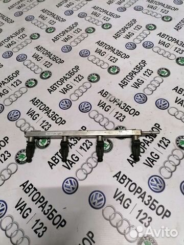 Топливная рейка с форсунками Чери Вери А13