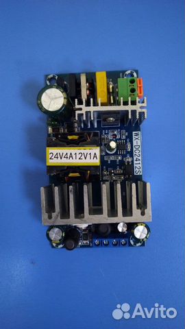 Плата питания 24v 4a 12v 1a без корпуса