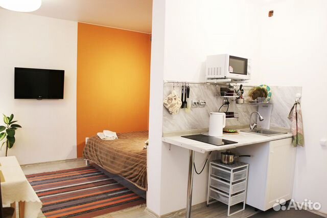 

Квартира-студия, 32 м², 2 кровати