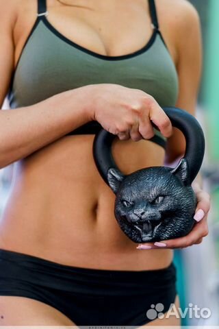 Гиря голова животных чугун новые Подарок спорт