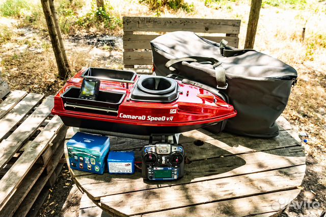 Карповый кораблик,разбрасыватель,25A,эхолот,сумка