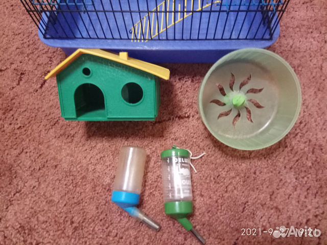 Для хомяка (домик, поилки, колесо)