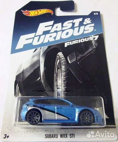 Subaru Impreza WRX STI Fast and Furious Hot Wheels