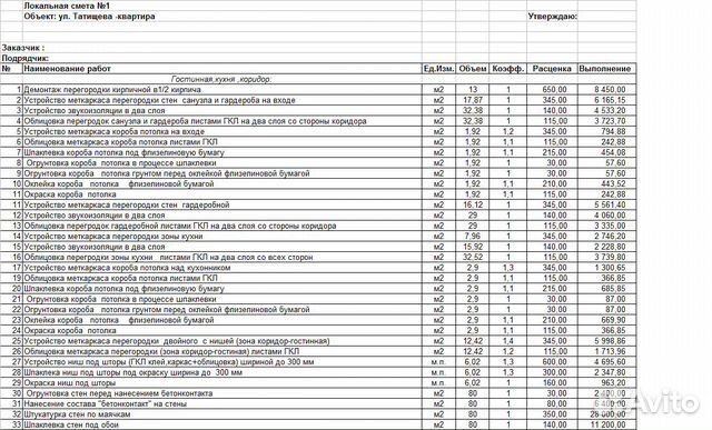 Расчет стоимости ремонта квартиры,дома,офиса