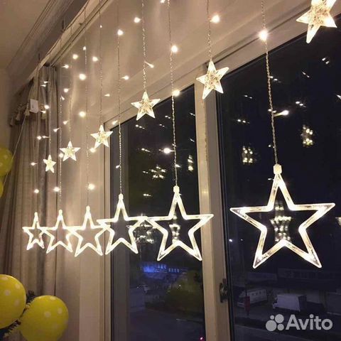 Гирлянда звезды 3мх1м
