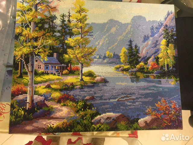 Выкладываю алмазную мозайку на заказ