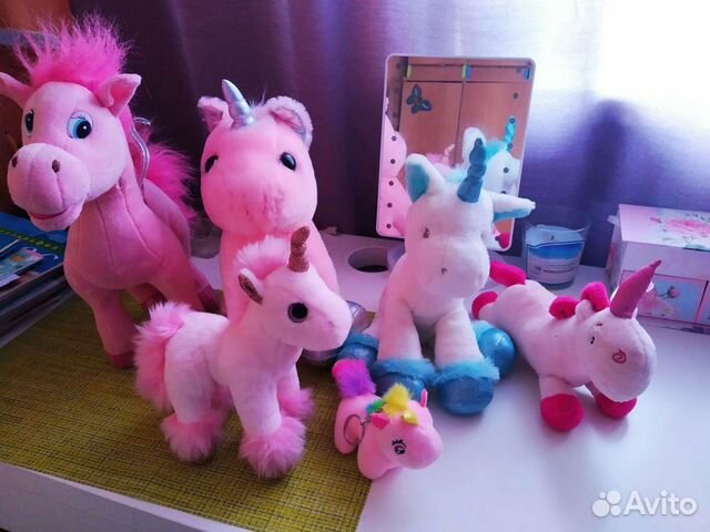 Мягкие игрушки единороги