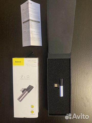 Аудиоадаптер Baseus L41 с разъемом Usb C на Aux 3