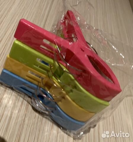 Комплект больших прищепок для пляжа и полотенец