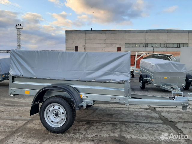 Прицеп 2,0х1,3 рессора AL-KO с тентом