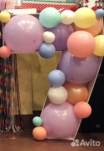 Цифра 7 на день рождения