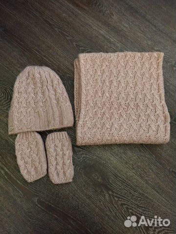 Комплект зимний Braxton: шапка,митенки,снуд