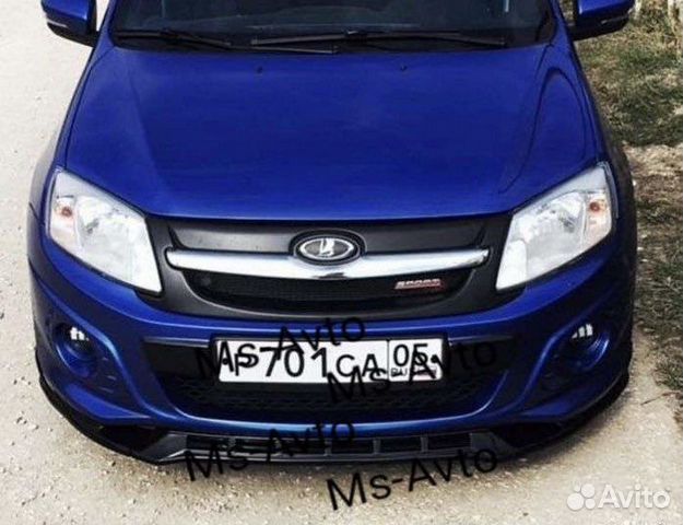 Сплитер бампера Гранта спорт