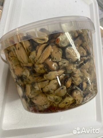 Мясо мидий в масле