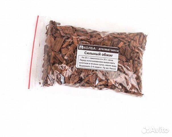 Дубовые чипсы (сильный обжиг), 100гр