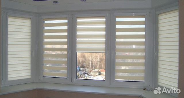 Жалюзи и рулонные шторы Зебра на окна