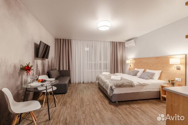 

Квартира-студия, 29 м², 2 кровати