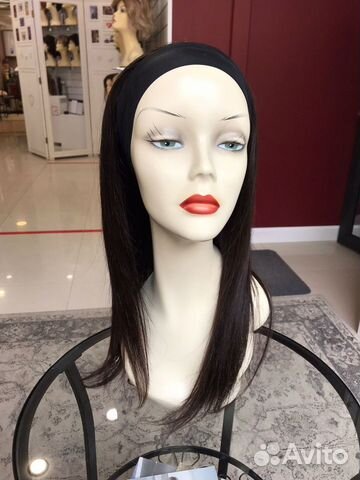 Парик натуральный на ленте (55см)