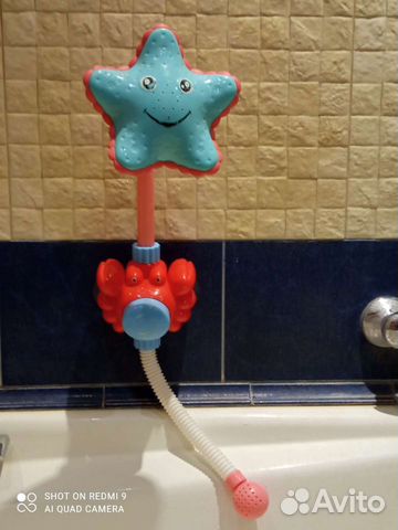 Игрушка детский душ на липучке