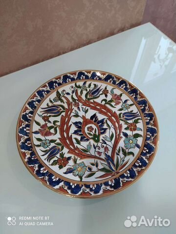 Тарелка декоративная ручная роспись. Греция