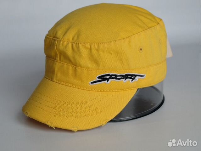 Бейсболка желтая 
