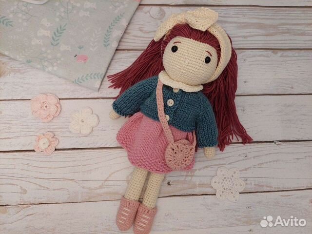 Кукла вязаная игровая