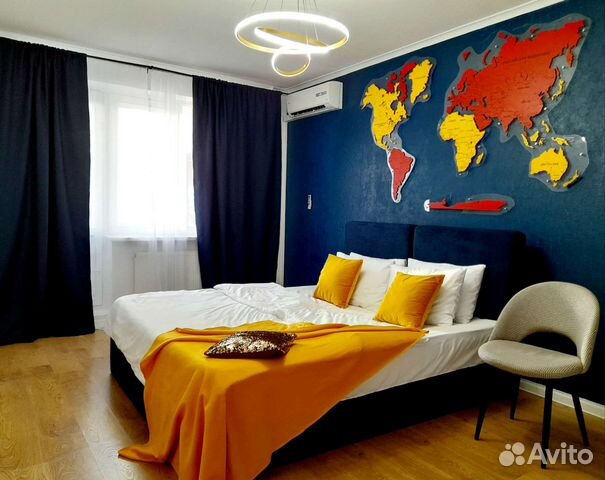 

1-к. квартира, 46 м², 2 кровати