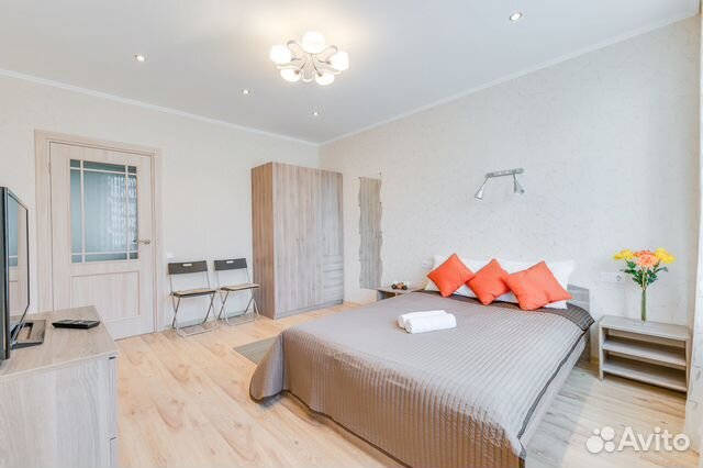 

1-к. квартира, 44 м², 2 кровати