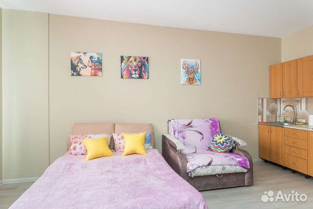 

Квартира-студия, 32 м², 2 кровати