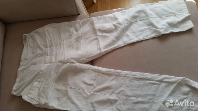 Брюки белые для беременных 48 размер