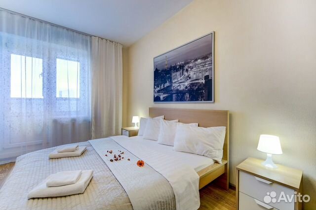 

1-к. квартира, 45 м², 3 кровати