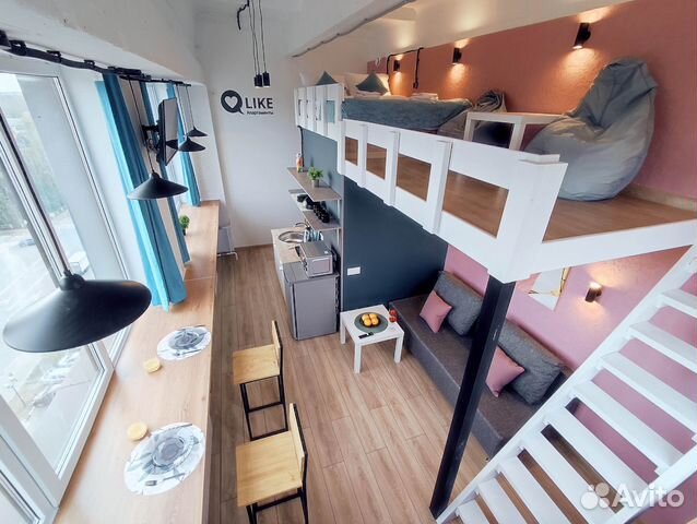 

Квартира-студия, 24 м², 2 кровати