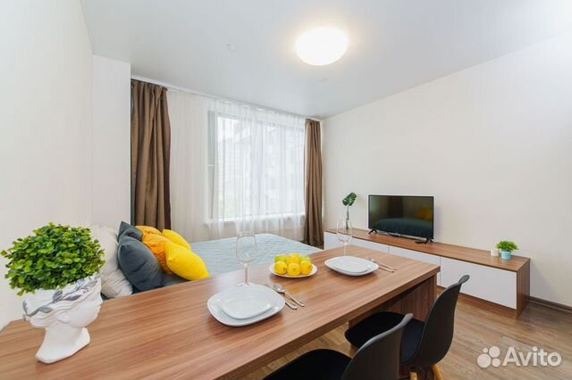 

Квартира-студия, 38 м², 2 кровати