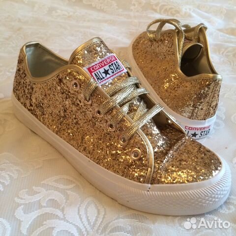Кеды converse золотые, 34-39