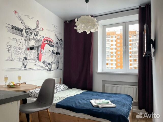 

Квартира-студия, 15 м², 1 кровать