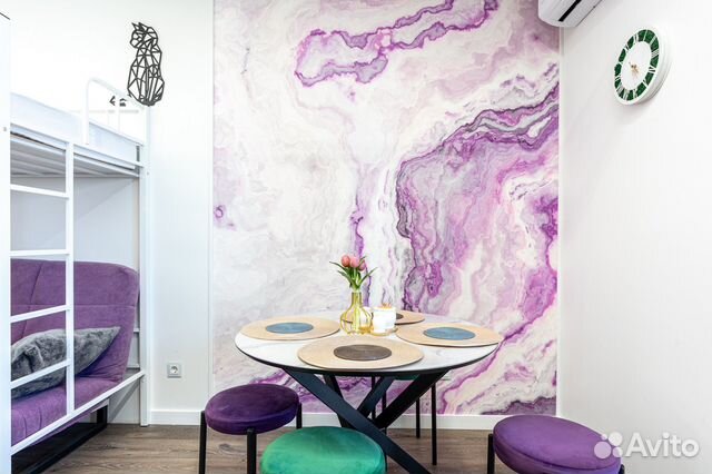 

Квартира-студия, 37 м², 3 кровати