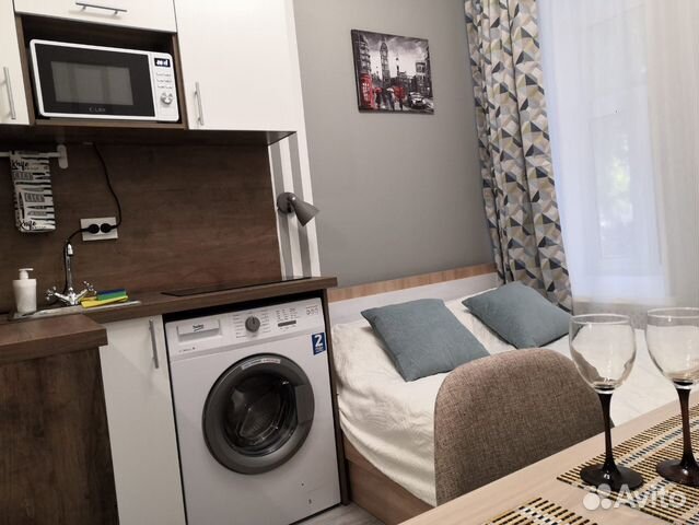 

Квартира-студия, 12 м², 1 кровать