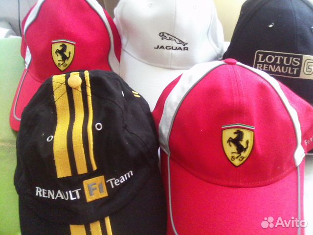 Бейсболки оригинальные Ferrari, Renalt Lotus, Jagu