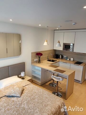 

Квартира-студия, 30 м², 1 кровать